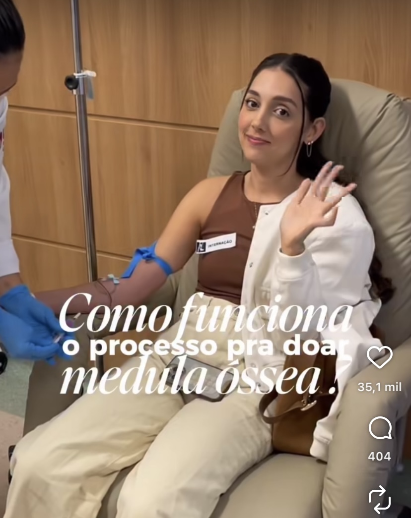 Influenciadora registra em vídeos sua experiência como doadora de ...
